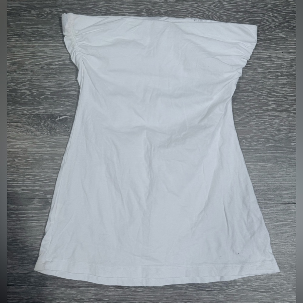 Maurices White Tube Top with Red and Blue Graphic - Picture 2 of 2